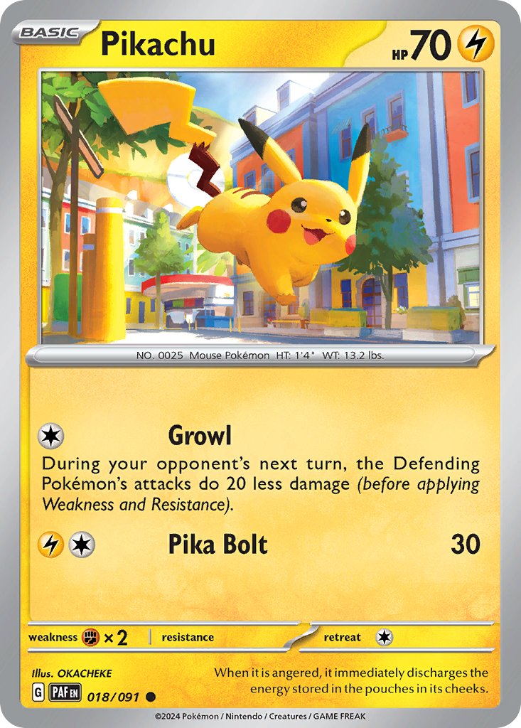 Pikachu - Paldean Fates 018/091 - Near Mint
