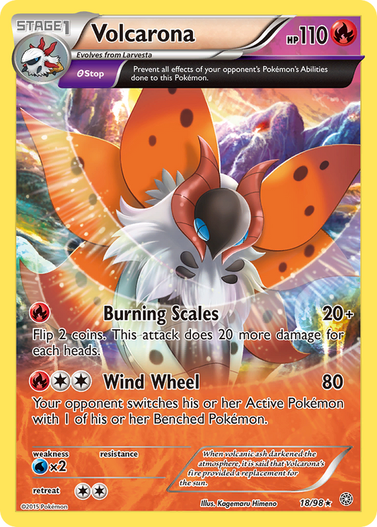 Volcarona (18) - Ancient Origins 18  - Near Mint