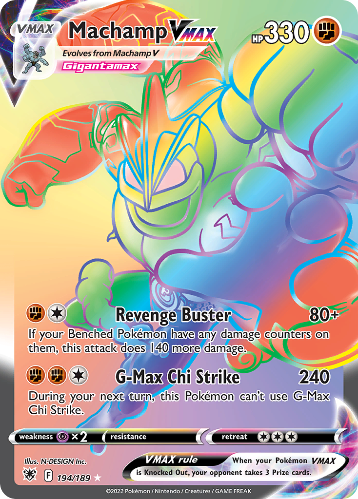 Machamp VMAX (Secret) - Astral Radiance 194/189  (Foil) - Near Mint - Ungraded