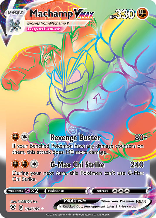 Machamp VMAX (Secret) - Astral Radiance 194/189  (Foil) - Near Mint - Ungraded