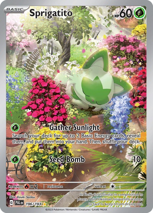 Sprigatito - Paldea Evolved 196/193  (Foil) - Near Mint - Ungraded