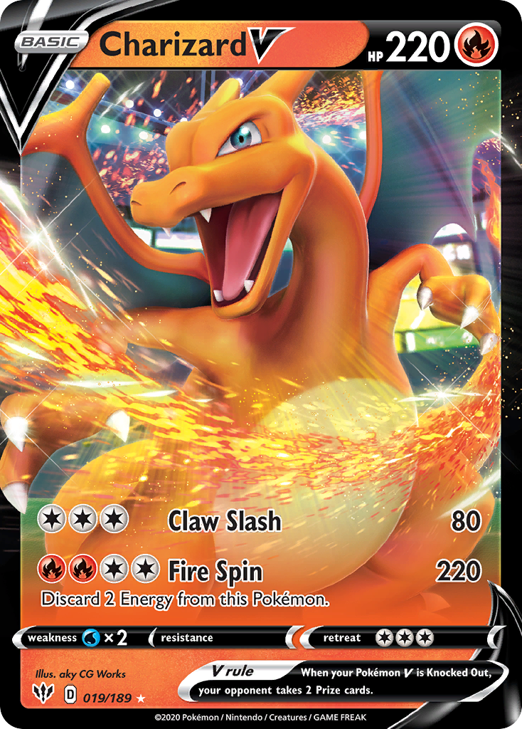 Charizard V - Darkness Ablaze 019/189 (Foil) - Near Mint