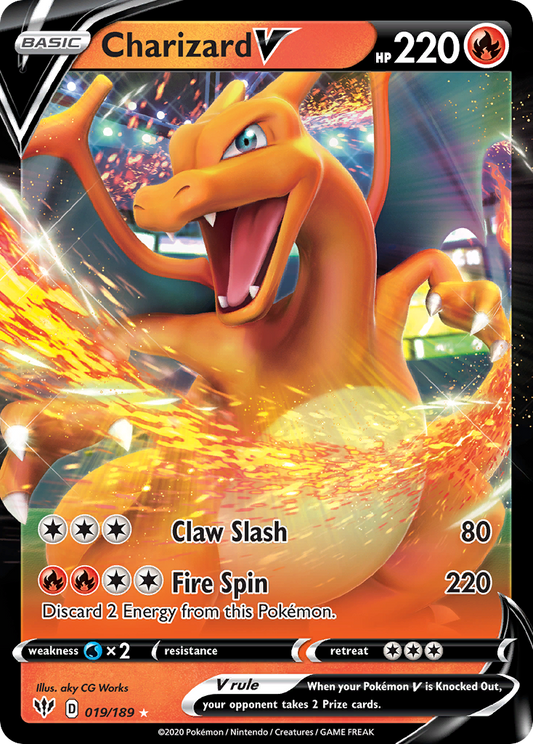 Charizard V - Darkness Ablaze 019/189 (Foil) - Near Mint