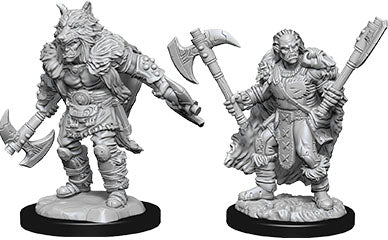 Dungeons & Dragons: Nolzur's Marvelous Unpainted Miniatures - Male Half-Orc Barbarian