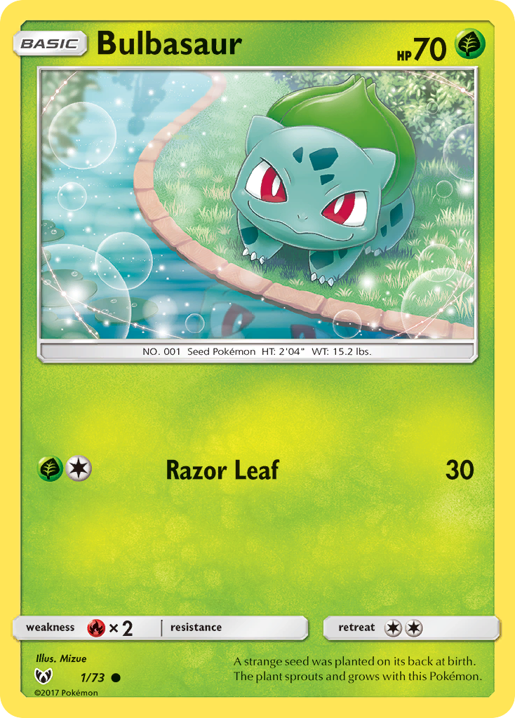 Bulbasaur - Shining Legends 1 - Near Mint