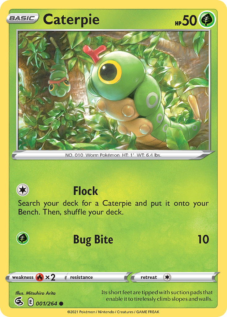Caterpie - Fusion Strike 001/264 - Near Mint