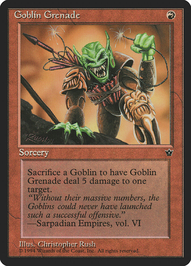 Goblin Grenade - Fallen Empires 56c