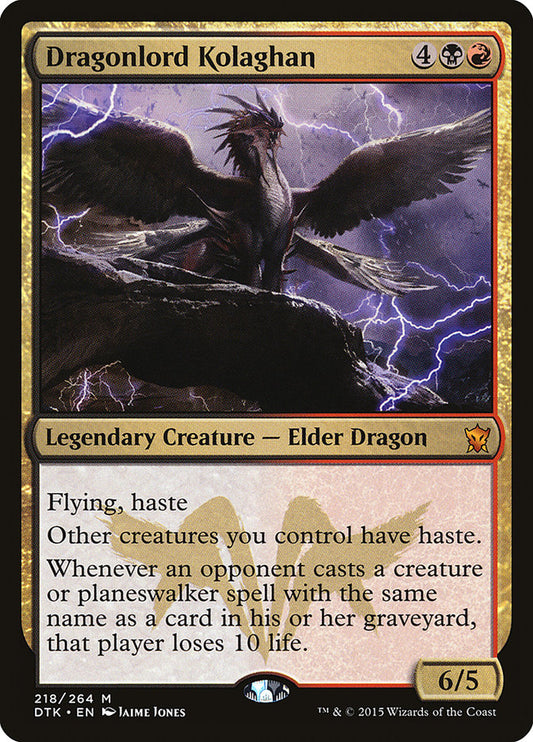Dragonlord Kolaghan - DTK 218