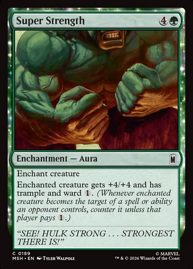 Super Strength - Marvel Super Heroes 189 (Foil)