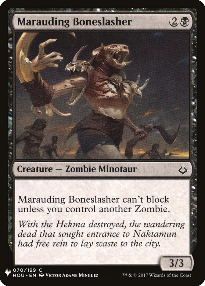 Marauding Boneslasher - The List Reprints 70
