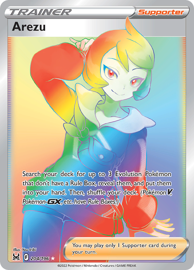 Arezu (Secret) - Lost Origin 204/196 (Foil) - Moderately Played