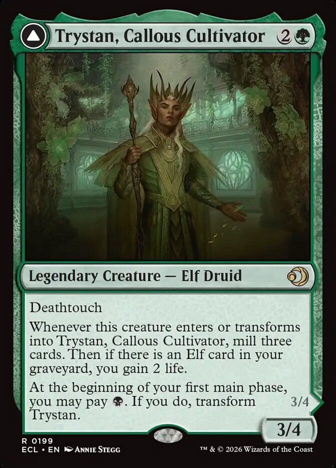 Trystan, Callous Cultivator // Trystan, Penitent Culler - ECL 199