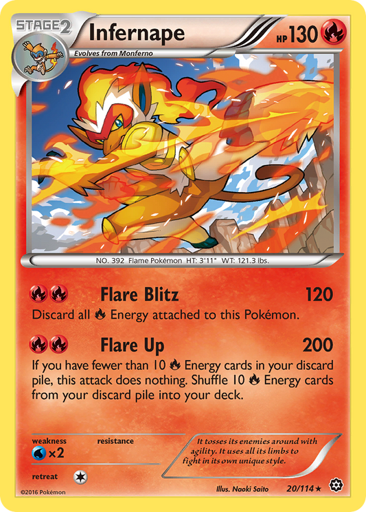 Infernape - Steam Siege 20 (Foil) - Near Mint