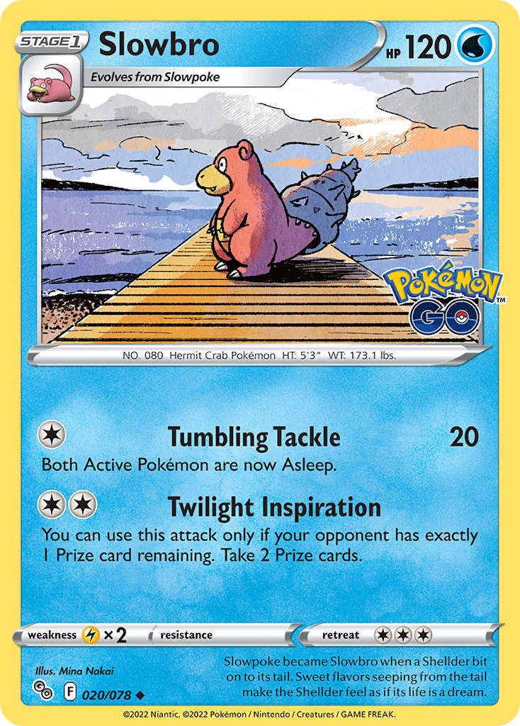 Slowbro - Pokemon Go 020/078 - Near Mint