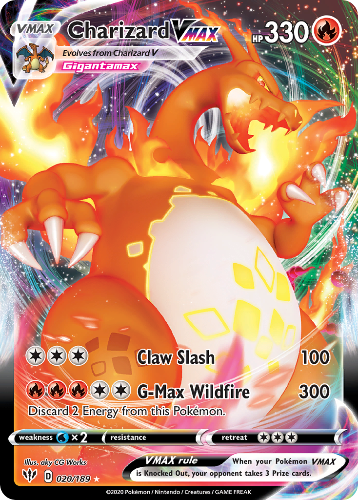 Charizard VMAX - Darkness Ablaze 020/189 (Foil) - Near Mint