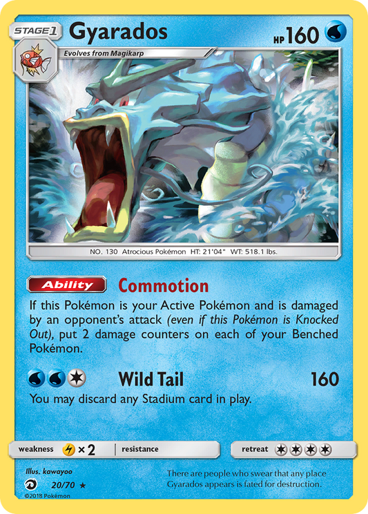 Gyarados - Dragon Majesty 20  (Foil) - Moderately Played