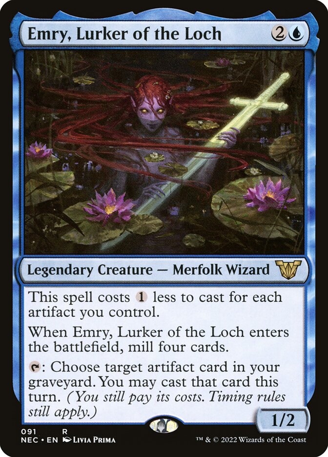 Emry, Lurker of the Loch - Neon Dynasty Commander 91