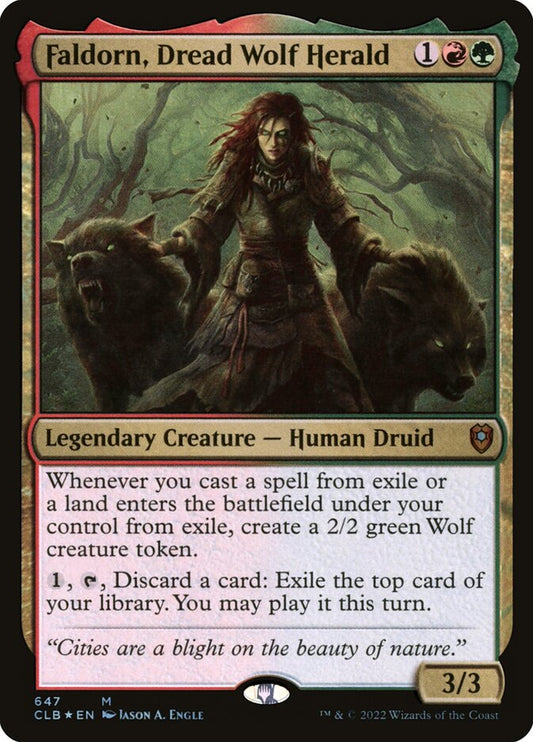 Faldorn, Dread Wolf Herald - CLB 647  (Foil)