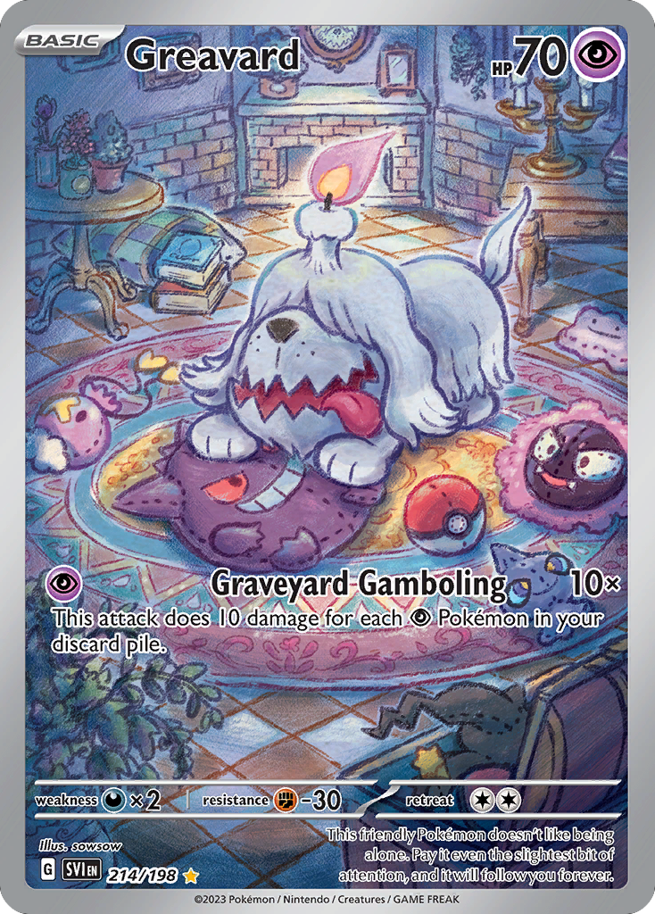 Greavard - Scarlet & Violet Base Set 214/198 (Foil) - Near Mint