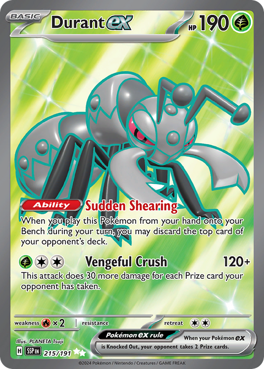 Durant ex - Surging Sparks 215/191  (Foil) - Near Mint