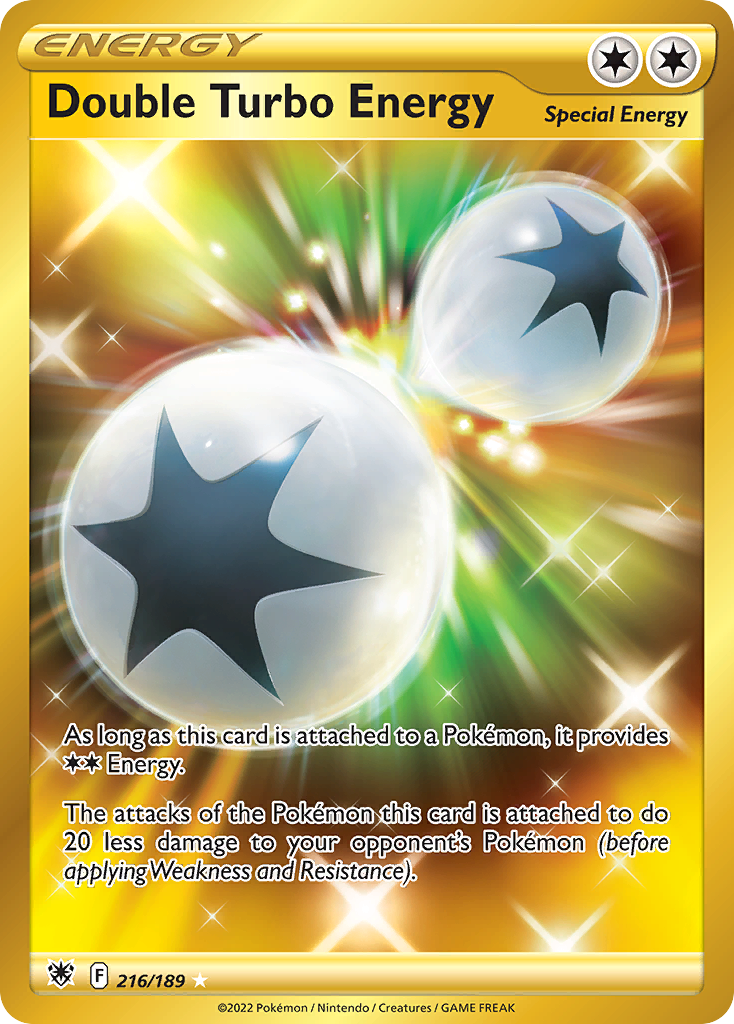 Double Turbo Energy (Secret) - Astral Radiance 216/189 (Foil) - Near Mint