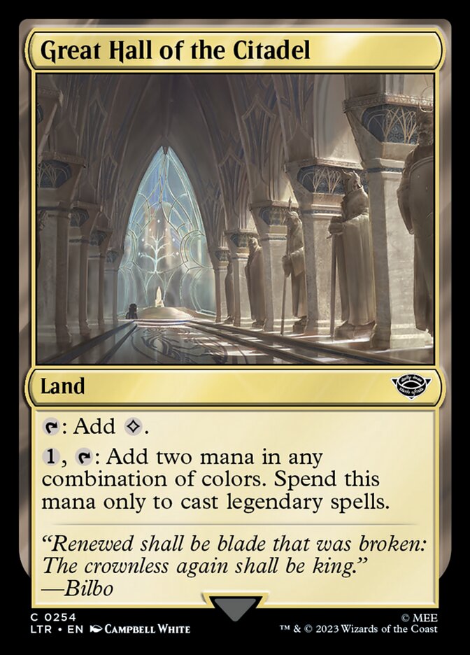 Great Hall of the Citadel - Universes Beyond: The Lord of the Rings: Tales of Middle-earth 254