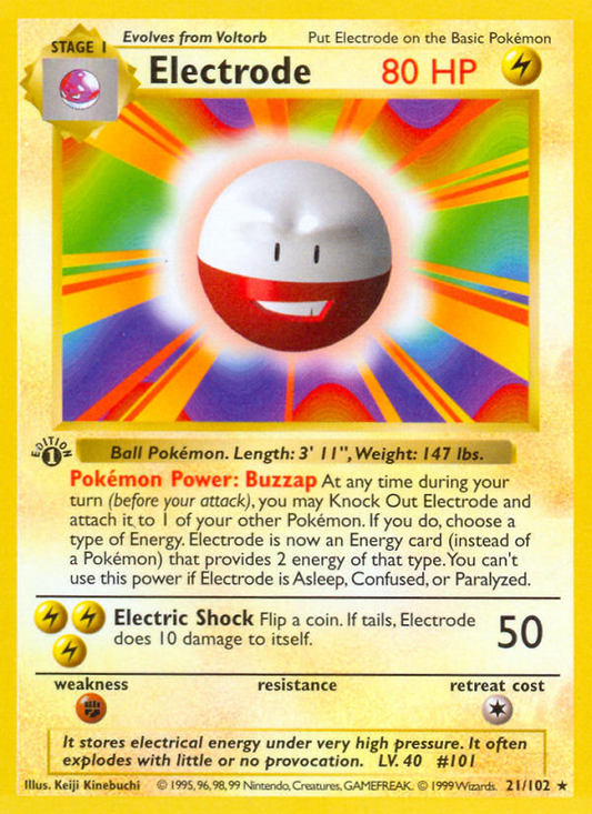 Electrode - Base Set (Unlimited) 21 - Near Mint