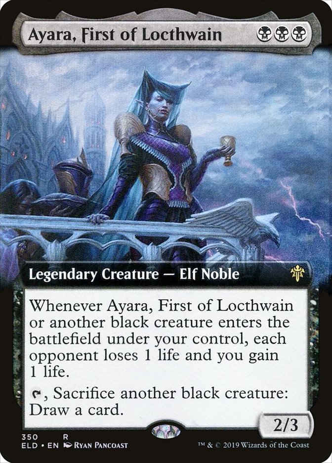 Ayara, First of Locthwain - Throne of Eldraine 350 (Foil)