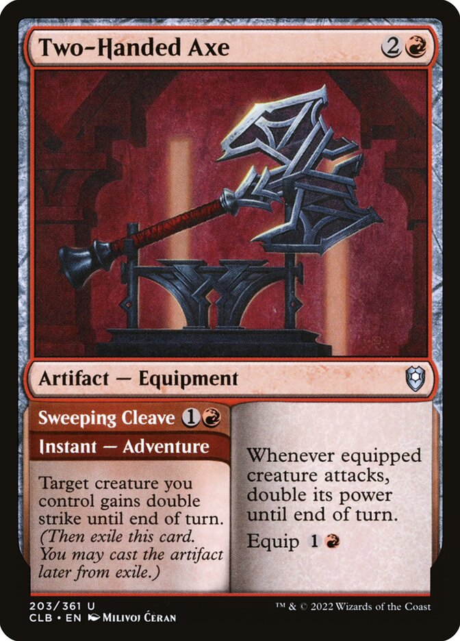Two-Handed Axe // Sweeping Cleave - CLB 203