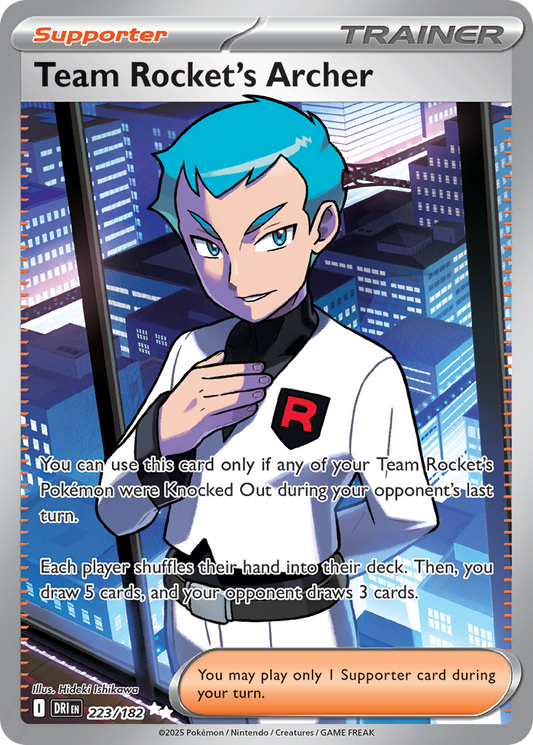 Team Rocket's Archer - Destined Rivals 223/182 (Foil) - Near Mint