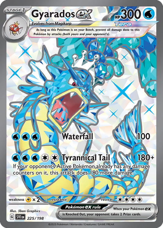 Gyarados ex - Scarlet & Violet Base Set 225/198  (Foil) - Near Mint
