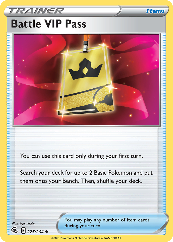 Battle VIP Pass - Fusion Strike 225/264 - Near Mint