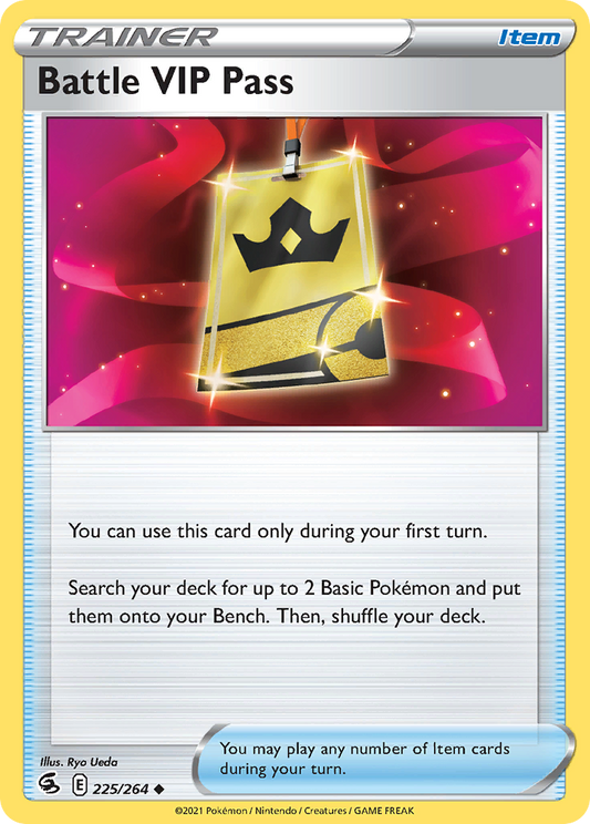 Battle VIP Pass - Fusion Strike 225/264 - Near Mint