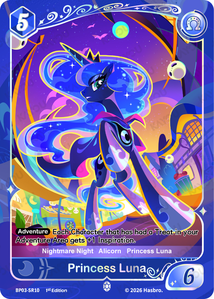 Princess Luna BP03-SR10 Nightmare Night trading card