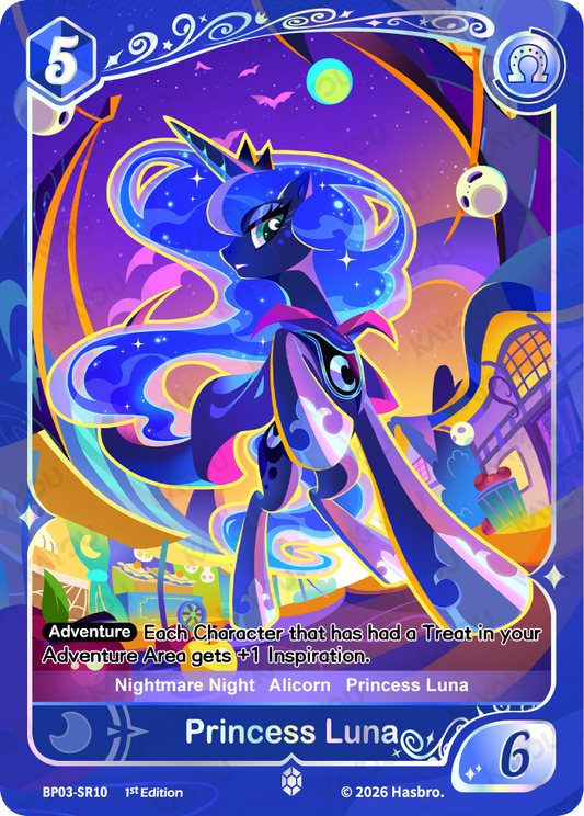 Princess Luna BP03-SR10 Nightmare Night trading card