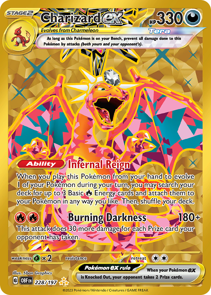 Charizard ex - Obsidian Flames 228/197 (Foil) - Near Mint