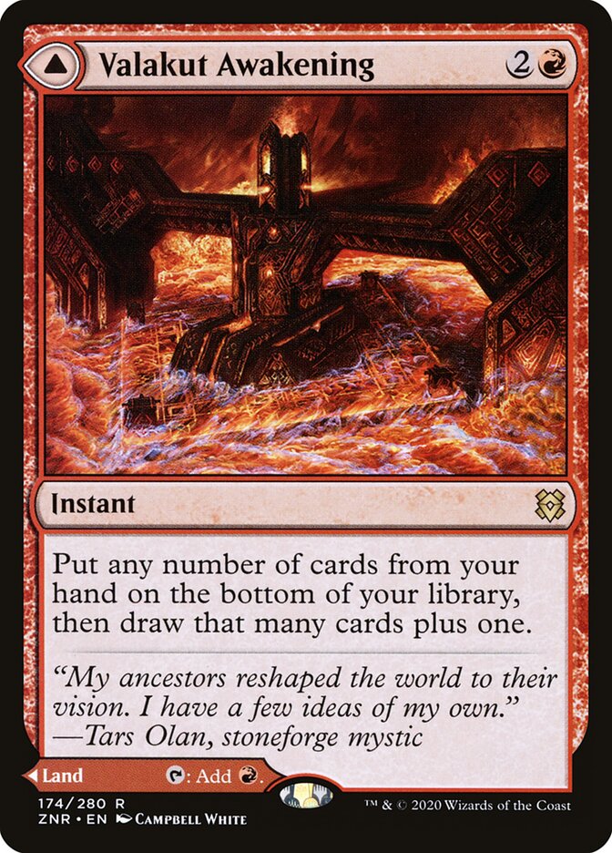 Valakut Awakening // Valakut Stoneforge - Zendikar Rising 174 (Foil)