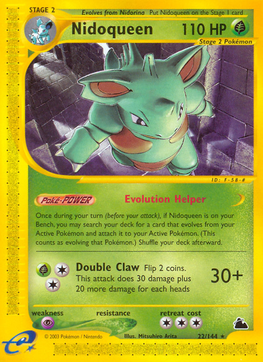Nidoqueen - Skyridge 22  - Damaged
