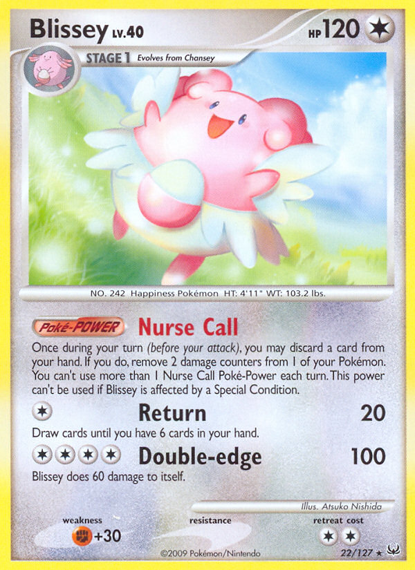 Blissey - Platinum 22 - Moderately Played
