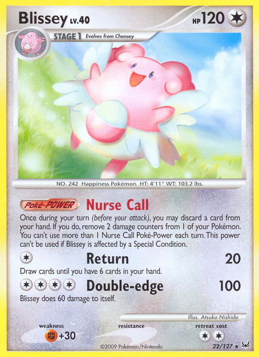 Blissey - Platinum 22 - Moderately Played