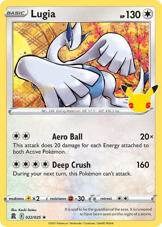 Lugia - Celebrations 022/025 (Foil) - Near Mint