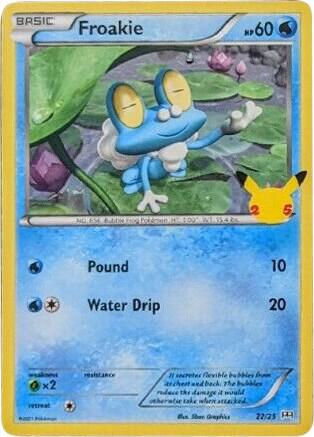 Froakie - McDonald's 25th Anniversary Promos 22/25 (Foil) - Lightly Played