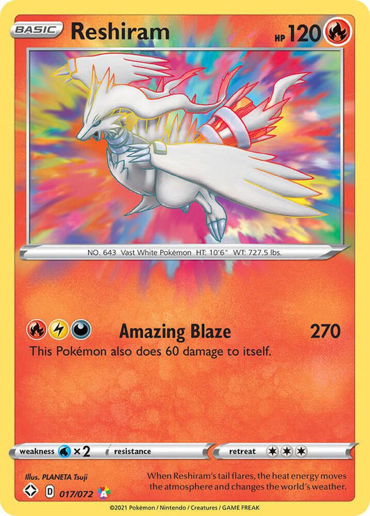 Reshiram - Shining Fates 017/072 (Foil) - Near Mint