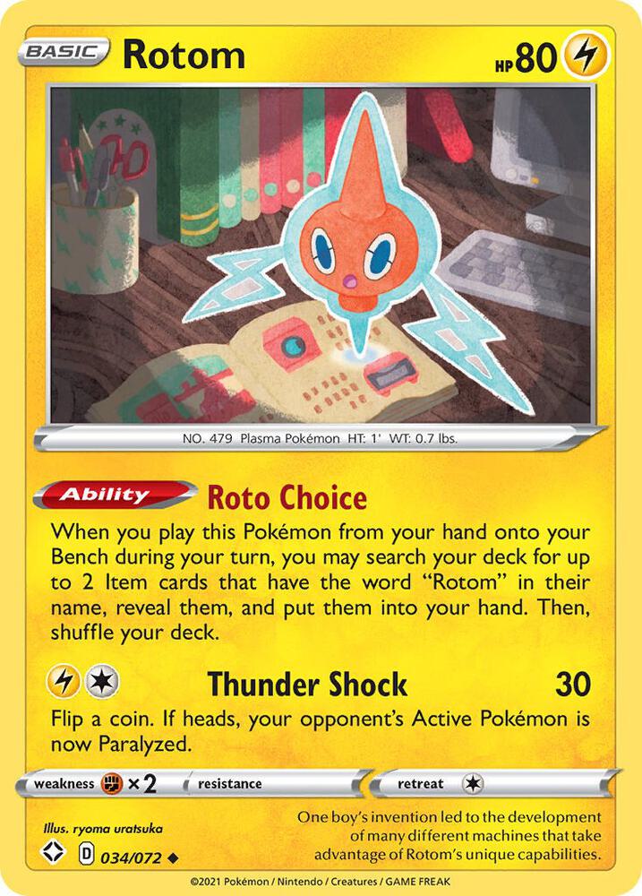 Rotom - Shining Fates 034/072 (Foil) - Near Mint