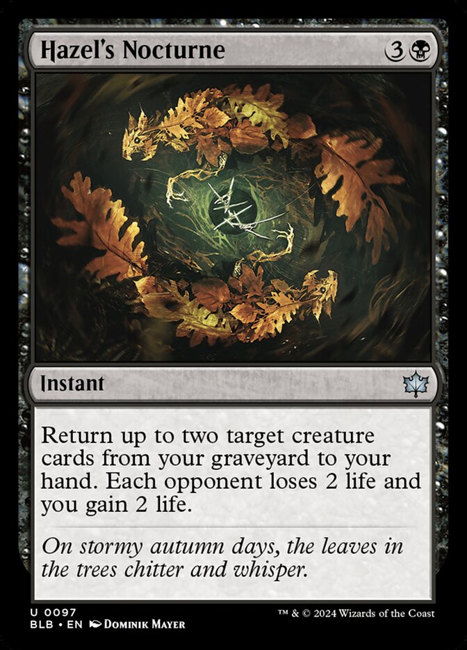 Hazel's Nocturne - Bloomburrow 97