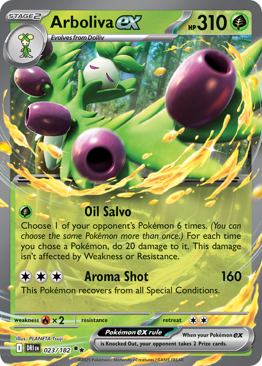Arboliva ex - Destined Rivals 023/182 (Foil) - Near Mint