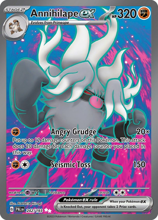 Annihilape ex - Paldea Evolved 242/193  (Foil) - Near Mint - Ungraded