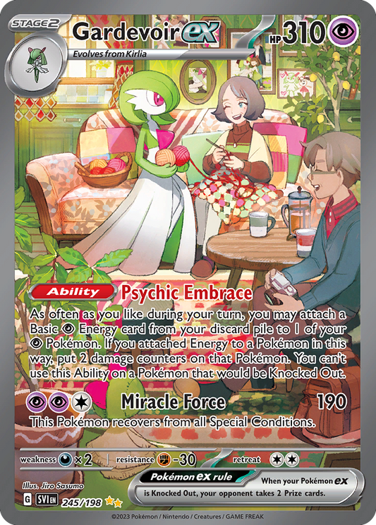 Gardevoir ex - Scarlet & Violet Base Set 245/198  (Foil) - Near Mint - Ungraded