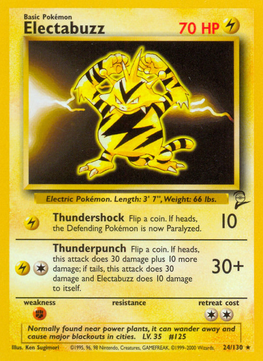 Electabuzz - Base Set 2 24 - Near Mint