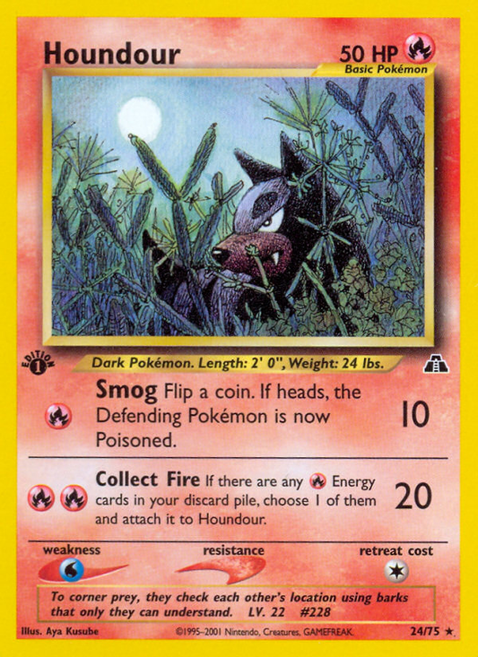 Houndour (24) - Neo Discovery 24 - Moderately Played